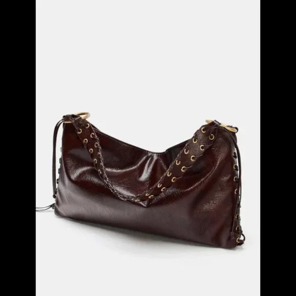 ZARA EYELET SHOULDER BAG - Picture 2 of 8